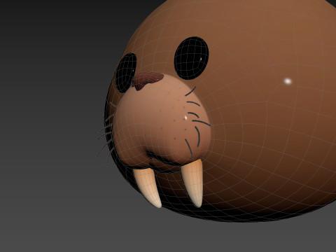Prop239 Walrus Head 3D Модель