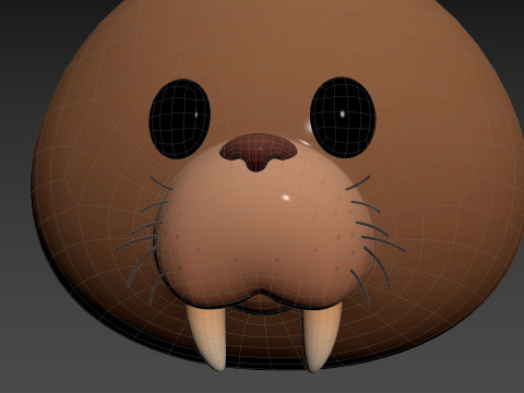 Prop239 Walrus Head 3D Модель