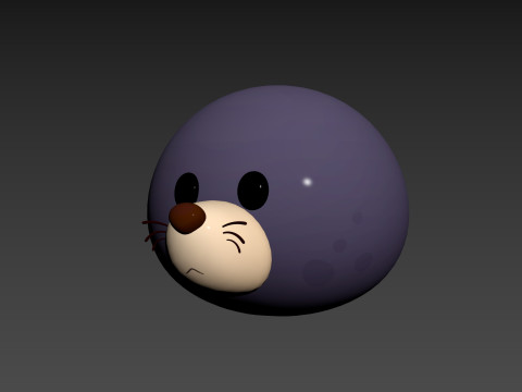 Prop240 Seal Head 3D Model