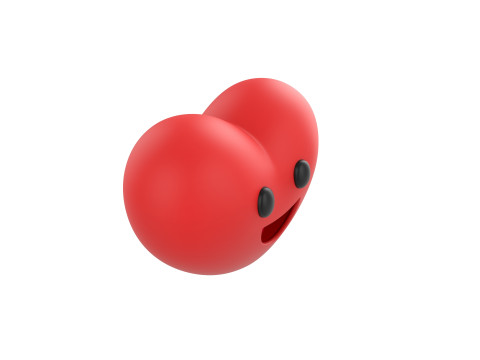 Symbol019 Smile Face Heart Model 3D