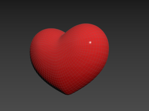 Symbol019 Smile Face Heart Model 3D