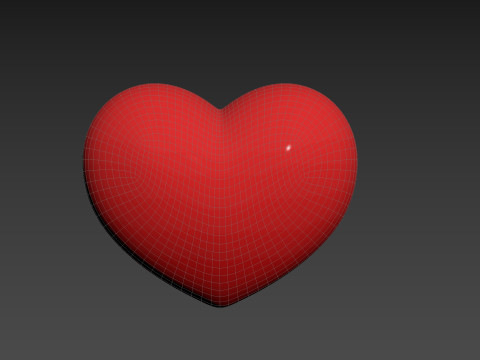 Symbol019 Smile Face Heart Model 3D