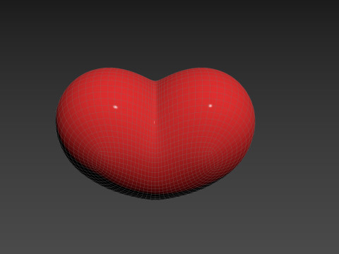 Symbol019 Smile Face Heart Model 3D