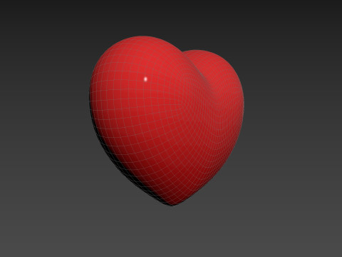 Symbol019 Smile Face Heart Model 3D