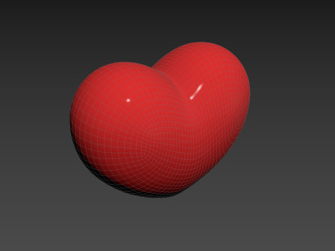 Symbol019 Smile Face Heart Model 3D
