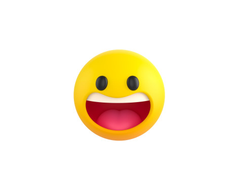 Symbol021 Laughing Face 3D-Modell
