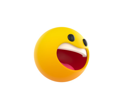 Symbol021 Laughing Face 3D-Modell