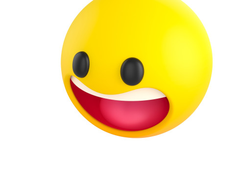 Symbol021 Laughing Face 3D-Modell