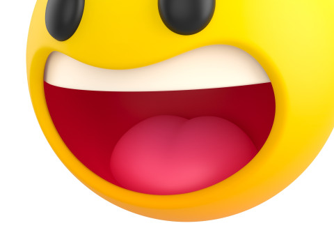 Symbol021 Laughing Face 3D-Modell