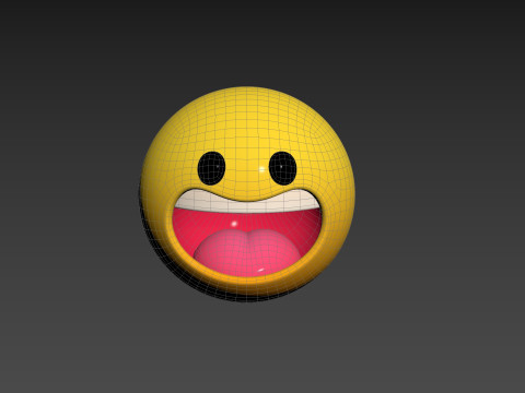 Symbol021 Laughing Face 3D-Modell