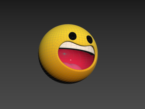 Symbol021 Laughing Face 3D-Modell