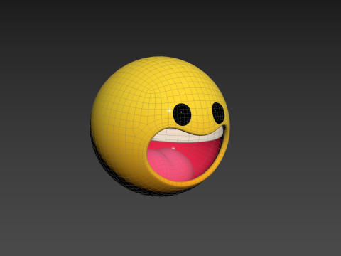 Symbol021 Laughing Face 3D-Modell