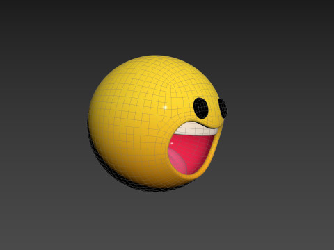 Symbol021 Laughing Face 3D-Modell