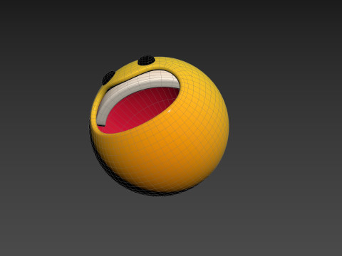 Symbol021 Laughing Face 3D-Modell