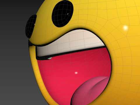 Symbol021 Laughing Face 3D-Modell