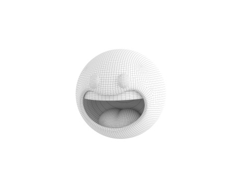 Symbol021 Laughing Face 3D-Modell
