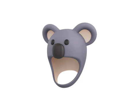 Pack002 Animal Hat Pack 3D Model