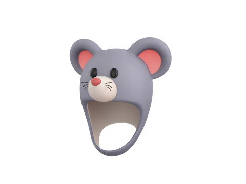 Pack002 Animal Hat Pack 3D Model