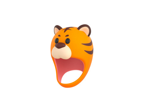 Pack002 Animal Hat Pack 3D Модель