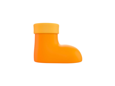 Prop243 Cartoon Boot 3D मॉडल