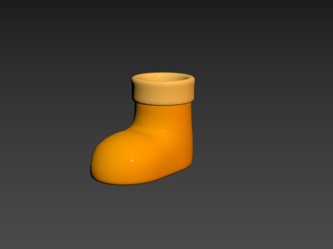 Prop243 Cartoon Boot 3D मॉडल
