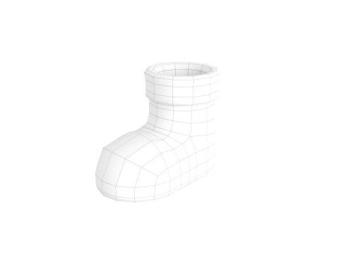 Prop243 Cartoon Boot 3D मॉडल
