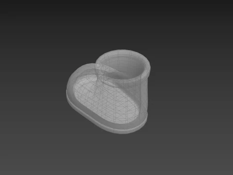 Prop244 Cartoon Boot 3D Model