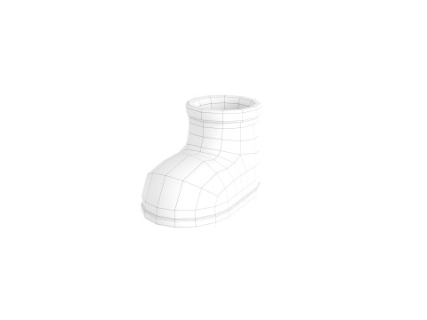 Prop244 Cartoon Boot 3D-Modell
