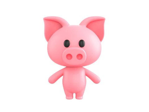 Pack008 Cartoon Animal Pack 1 3D Model