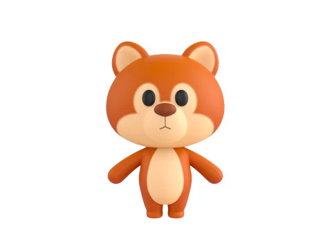 Pack008 Cartoon Animal Pack 1 3D Model