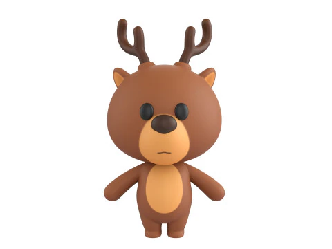 Pack008 Cartoon Animal Pack 1 3D Model