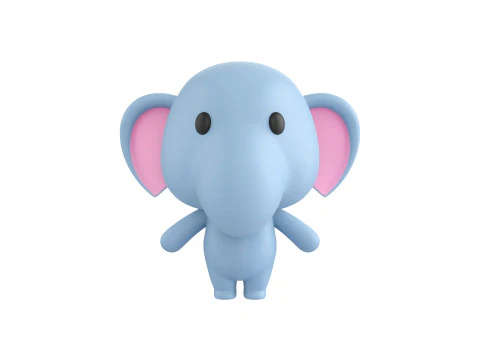 Pack008 Cartoon Animal Pack 1 3D Model