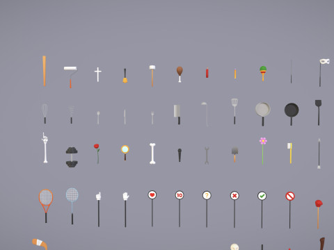 Pack009 Melee Weapons And Tools Pack 1 Model 3D