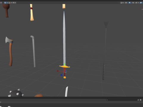Pack009 Melee Weapons And Tools Pack 1 Model 3D