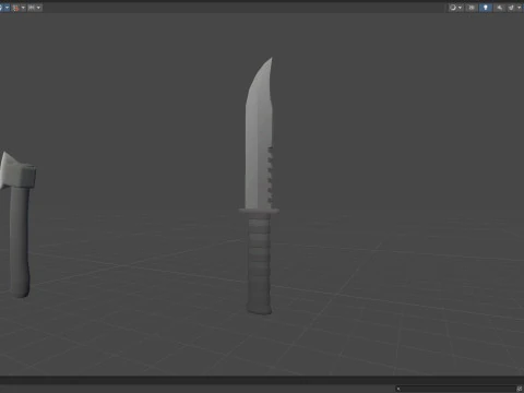 Pack009 Melee Weapons And Tools Pack 1 3D Model