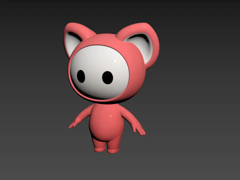 Character247 Rigged Mascot 3D Model