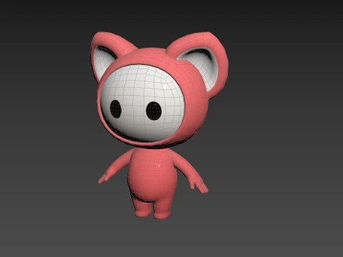 Character247 Rigged Mascot 3D Model