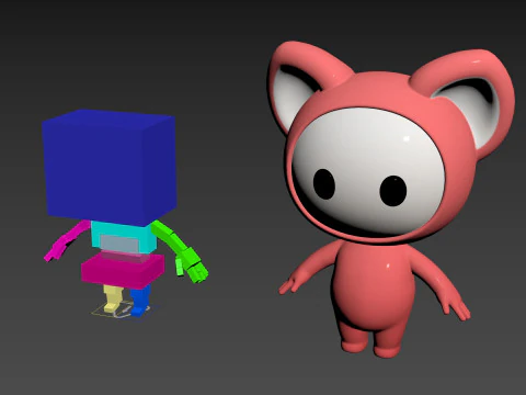 Character247 Rigged Mascot 3D Model