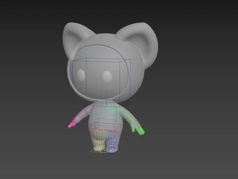 Character247 Rigged Mascot 3D Model