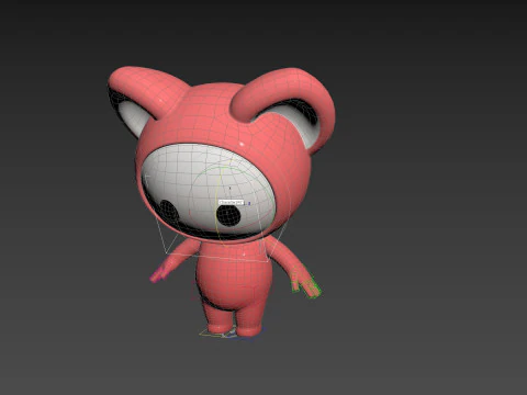 Character247 Rigged Mascot 3D Model