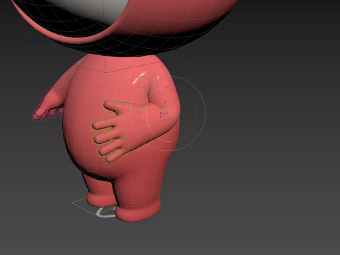 Character247 Rigged Mascot 3D Model