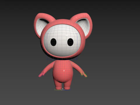 Character247 Rigged Mascot 3D Model