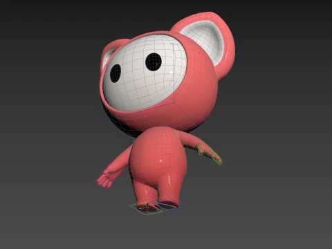 Character247 Rigged Mascot 3D Model
