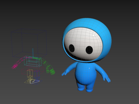 Character248 Rigged Mascot 3D मॉडल