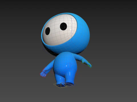 Character248 Rigged Mascot 3D Model