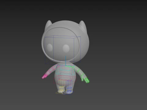 Character249 Rigged Mascot 3D Model