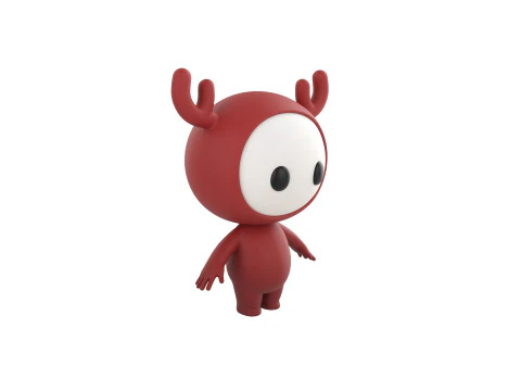Character250 Rigged Mascot 3D Model