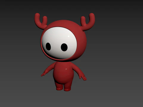 Character250 Rigged Mascot 3D Model