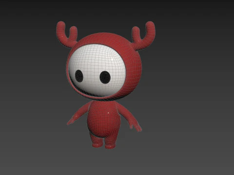 Character250 Rigged Mascot 3D Model