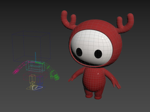 Character250 Rigged Mascot 3Dモデル